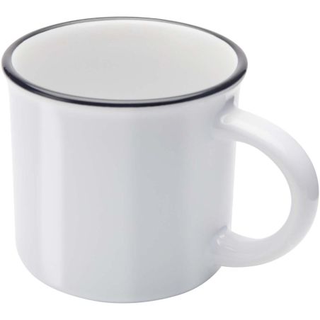 Taza de cerámica de 240 ml “Bari” con acabado brillante Personalizada 6100844