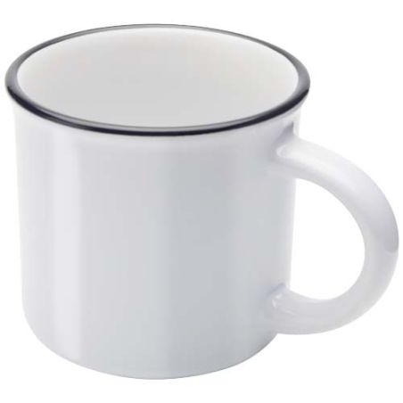 Taza de cerámica de 240 ml “Bari” con acabado brillante Personalizada 6100844