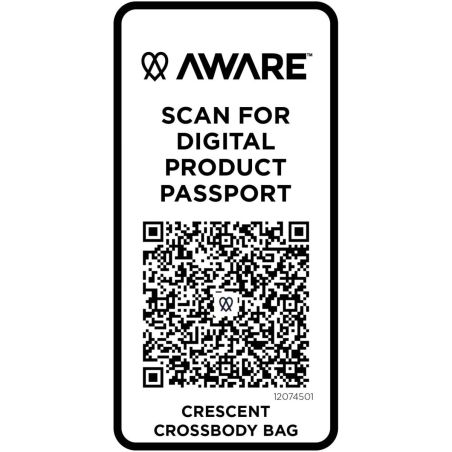 Bolso cruzado de material reciclado Aware™ de 500 g/m² Personalizado 6120745