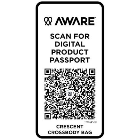 Bolso cruzado de material reciclado Aware™ de 500 g/m² Personalizado 6120745