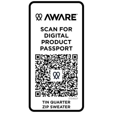 Sudadera unisex de material reciclado con cremallera 1/4 Aware™ Personalizada 637546