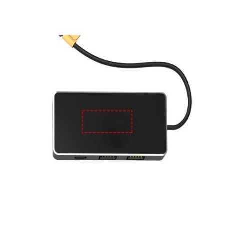 Hub USB 8 en 1 con doble entrada y 6 puertos Personalizado 62PX165