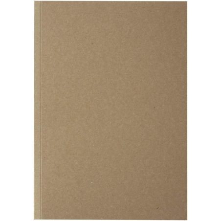 Libreta A5 de tapa blanda craft con 100 hojas de papel reciclado Personalizada 6210264