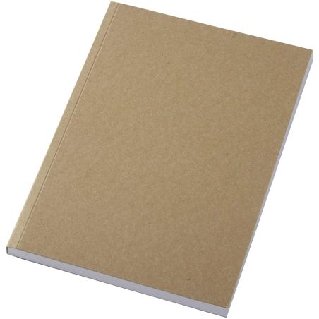 Libreta A5 de tapa blanda craft con 100 hojas de papel reciclado Personalizada 6210264