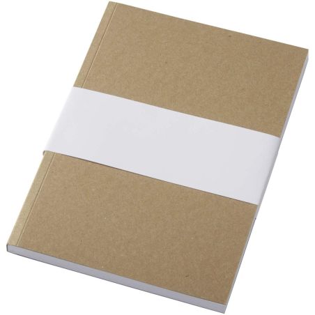 Libreta A5 de tapa blanda craft con 100 hojas de papel reciclado Personalizada 6210264