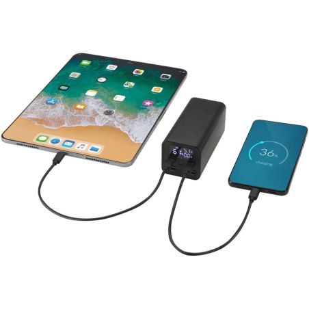 Batería externa para portátil de aluminio reciclado de 20 000 mAh y 70 W Personalizada 6124440