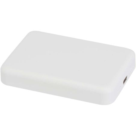 Batería externa inalámbrica magnética de 5000 mAh y 15 W con PD de 20 W fabricada con plástico reciclado Personalizada 6124441
