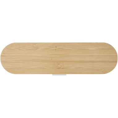 Set de cubiertos con tapa de bambú...