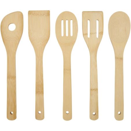 Set de utensilios de cocina de bambú Personalizado 6126372