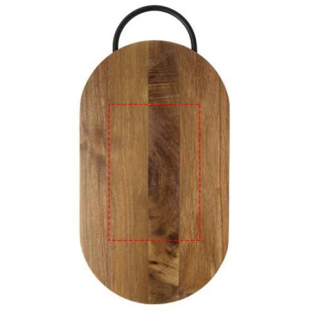 Tabla de cortar de madera de acacia con mango Personalizada 6126392