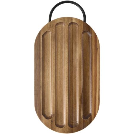 Tabla de cortar de madera de acacia con cuchillo para pan Personalizada 6126393