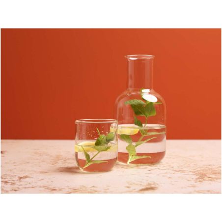 Set de jarra y taza de cristal acabado mate Personalizada 6126395