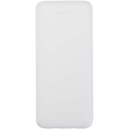 Batería externa de plástico reciclado de 10 000 mAh y 10 W con 2 cables integrados Personalizada 6124459