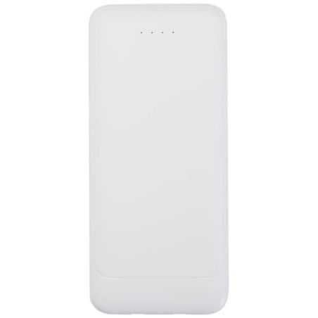 Batería externa de plástico reciclado de 10 000 mAh y 10 W con 2 cables integrados Personalizada 6124459