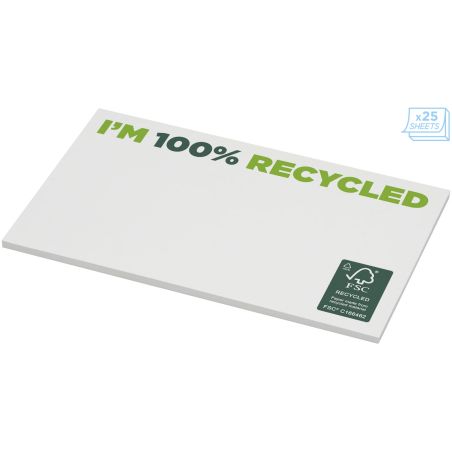 Bloc de notas adhesivas de papel reciclado de 127 x 75 mm Personalizada 621288