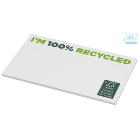 Bloc de notas adhesivas de papel reciclado de 127 x 75 mm Personalizada 621288
