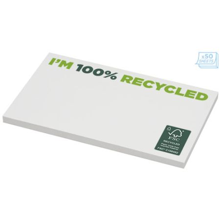 Bloc de notas adhesivas de papel reciclado de 127 x 75 mm Personalizada 621288