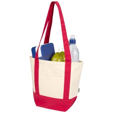 Bolsa Tote mini de algodón reciclado GRS de 320 g/m² Personalizada 6120800