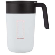 Taza Nordia 400 ml acero e interior PP reciclado | Goodie