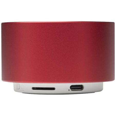 Altavoz inalámbrico Bluetooth® de aluminio reciclado de 3 W Personalizado 6124486