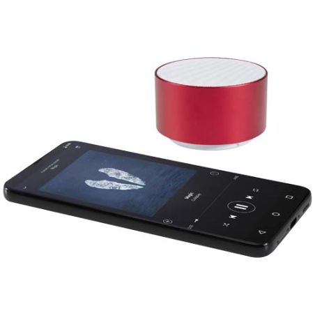 Altavoz inalámbrico Bluetooth® de aluminio reciclado de 3 W Personalizado 6124486