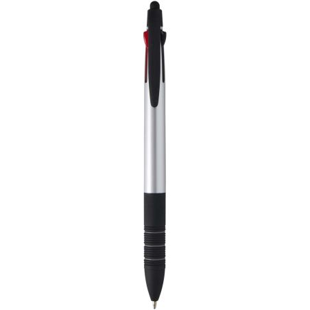 Bolígrafo de material reciclado RCS de 3 tintas con stylus Personalizado 6106376