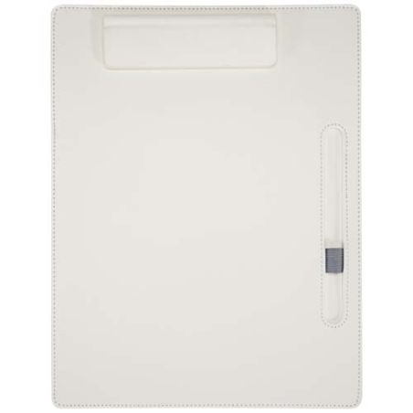 Portapapeles A4 con cierre magnético y bolígrafo de material reciclado RCS (tinta negra) Personalizado 6107050