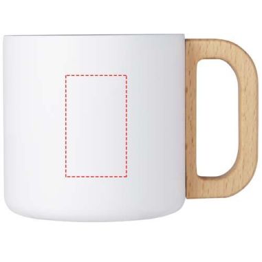 Taza de acero inoxidable reciclado con certificado RCS con aislamiento de cobre de 360 ml Personalizada 6100740