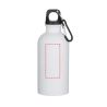 Botella de 400 ml de acero inoxidable mate con certificado RCS de una sola pared con mosquetón Personalizada 6100871 - Imagen 5
