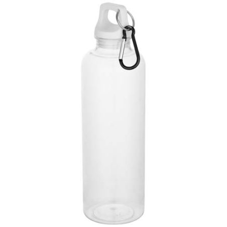 Bidón de 750 ml de plástico reciclado con certificado RCS y mosquetón Personalizado 6100877