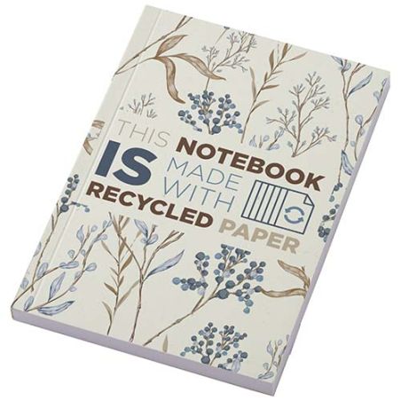 Libreta A6 de tapa blanda con 100 hojas de papel reciclado Personalizada 6210262