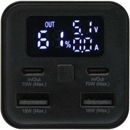 Batería externa para portátil de aluminio reciclado de 20 000 mAh y 70 W Personalizada 6124440