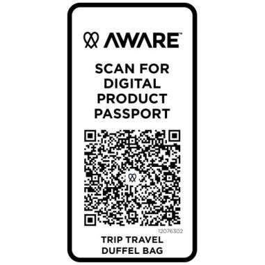 Bolsa de lona reciclada de viaje de 42 litros...