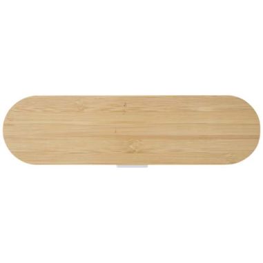 Set de cubiertos con tapa de bambú...