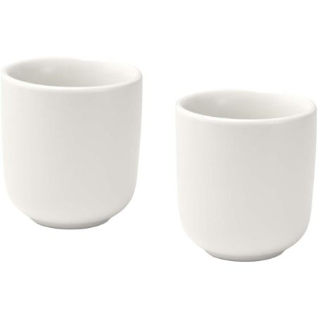 Juego de 2 tazas de espresso de cerámica acabado mate de 90 ml Personalizada 6126397