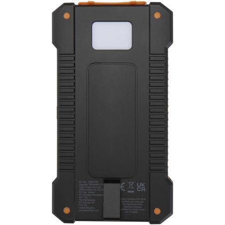 Batería externa solar de 5000 mAh y 10 W de plástico reciclado robusto con linterna incorporada Personalizada 6124471
