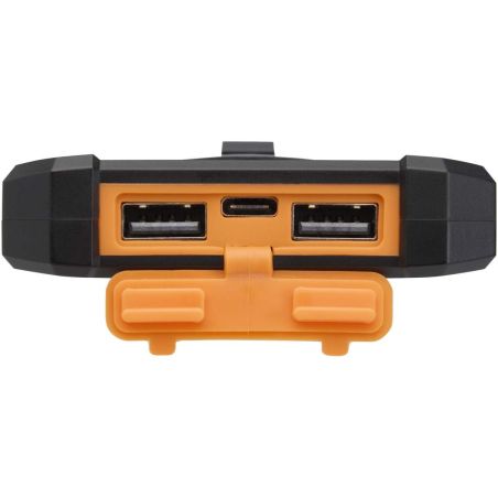 Batería externa solar de 5000 mAh y 10 W de plástico reciclado robusto con linterna incorporada Personalizada 6124471