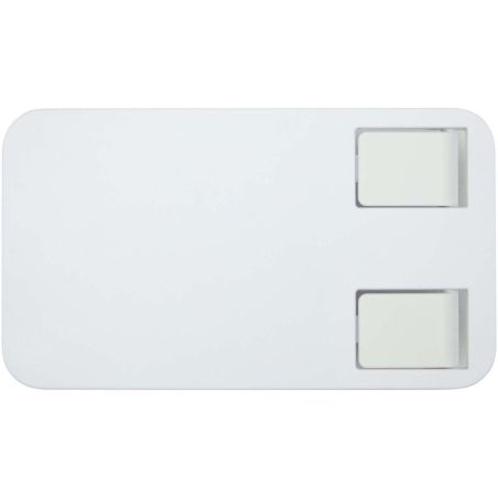 Soporte para teléfono plegable de plástico reciclado con soporte metálico para escritorio Personalizado 6124467