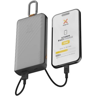 Batería externa solar de 10 000 mAh y 15 W con...