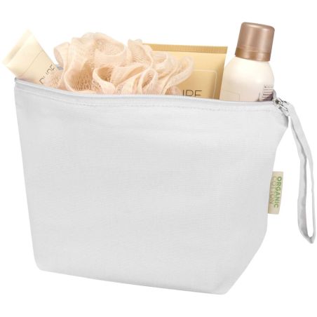 Bolsa de aseo grande de 3 l algodón orgánico OCS de 180 g/m² Personalizada 6120785