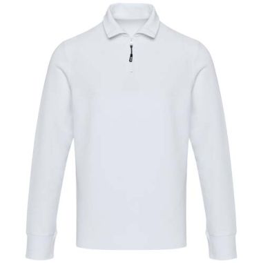 Polo unisex de manga larga y media cremallera...