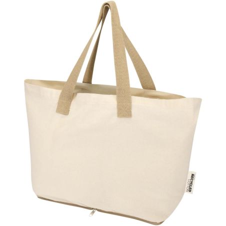 Bolsa Tote de 7 l de algodón reciclado GRS de 140 g/m² Personalizada 6120788