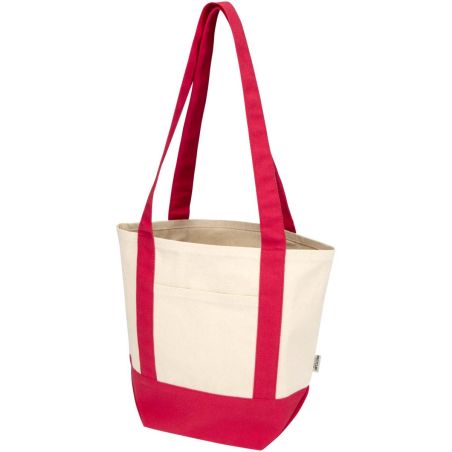 Bolsa Tote mini de algodón reciclado GRS de 320 g/m² Personalizada 6120800