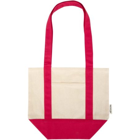 Bolsa Tote mini de algodón reciclado GRS de 320 g/m² Personalizada 6120800