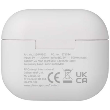 Auriculares True Wireless Bluetooth® de plástico reciclado Personalizado 6124481