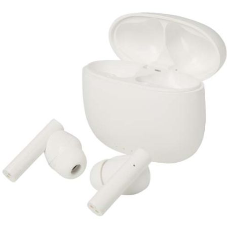 Auriculares True Wireless Bluetooth® de plástico reciclado con almohadillas de silicona Personalizada 6124482