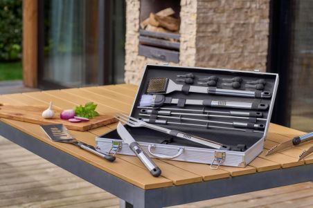 Set de BBQ de Acero Inoxidable Personalizado | Goodie