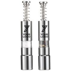 Set sal y pimienta de acero inox. Personalizada 103724