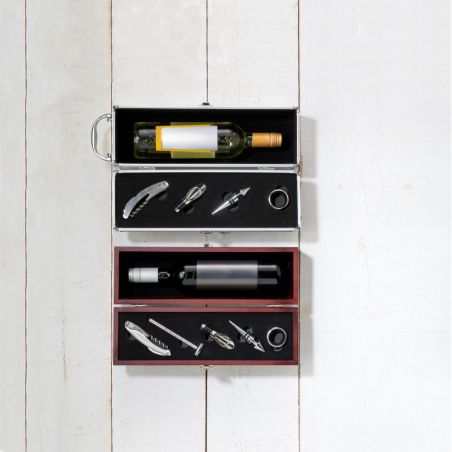 Caja de Madera con Set de Vino Personalizada | Goodie