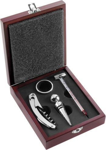 Set de Vino en Caja de Madera Personalizado | Goodie